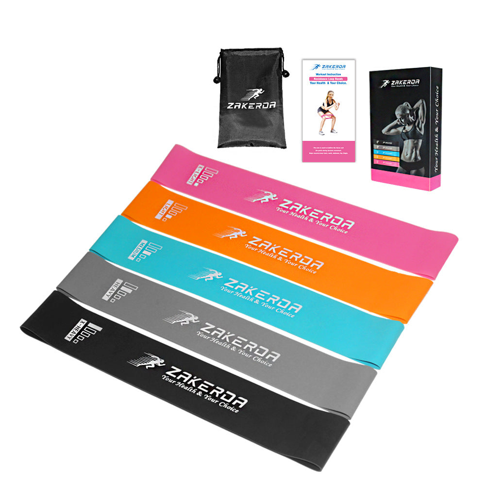 FlexBand Set | Kit 5 Livelli — Yoga, Pilates e Fitness — Trendora