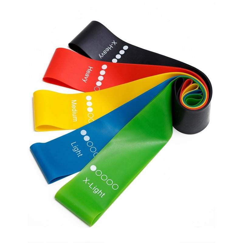 FlexBand Set | Kit 5 Livelli — Yoga, Pilates e Fitness — Trendora