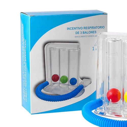 Esercitatore Respiratorio a 3 Sfere — Allena i Polmoni e Migliora la Capacità Respiratoria
