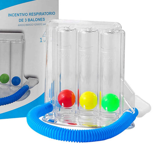 Esercitatore Respiratorio a 3 Sfere — Allena i Polmoni e Migliora la Capacità Respiratoria